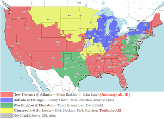 Illustration for article titled Your NFL Week 1 Viewing Maps